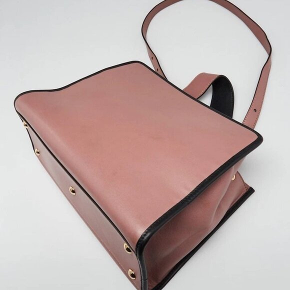 Fendi Pink/Black Calfskin Leather Runaway Small Bag - Picture 3 of 13